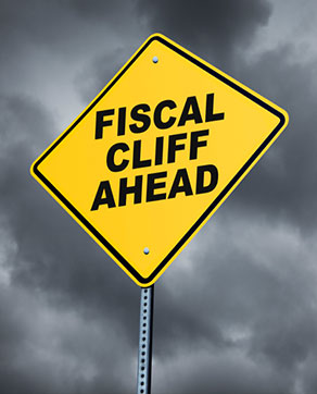 Photo - Sign About Fiscal Cliff